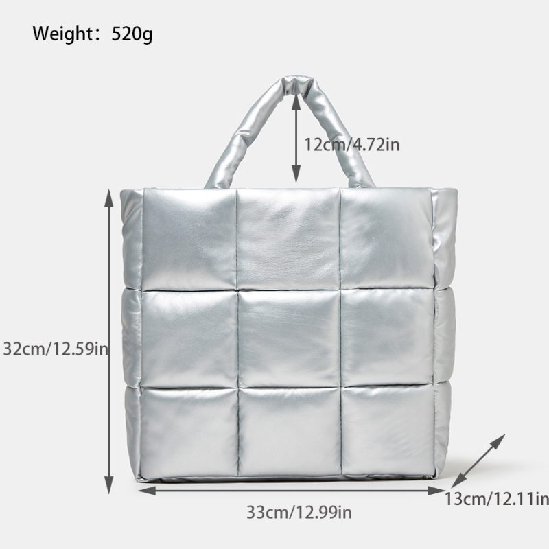 Puffer Bag Quilted Crossbody Bag - Image 8