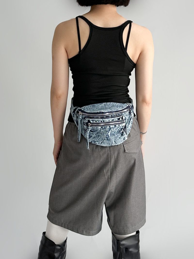 Vintage Denim Chest Bag - Image 4