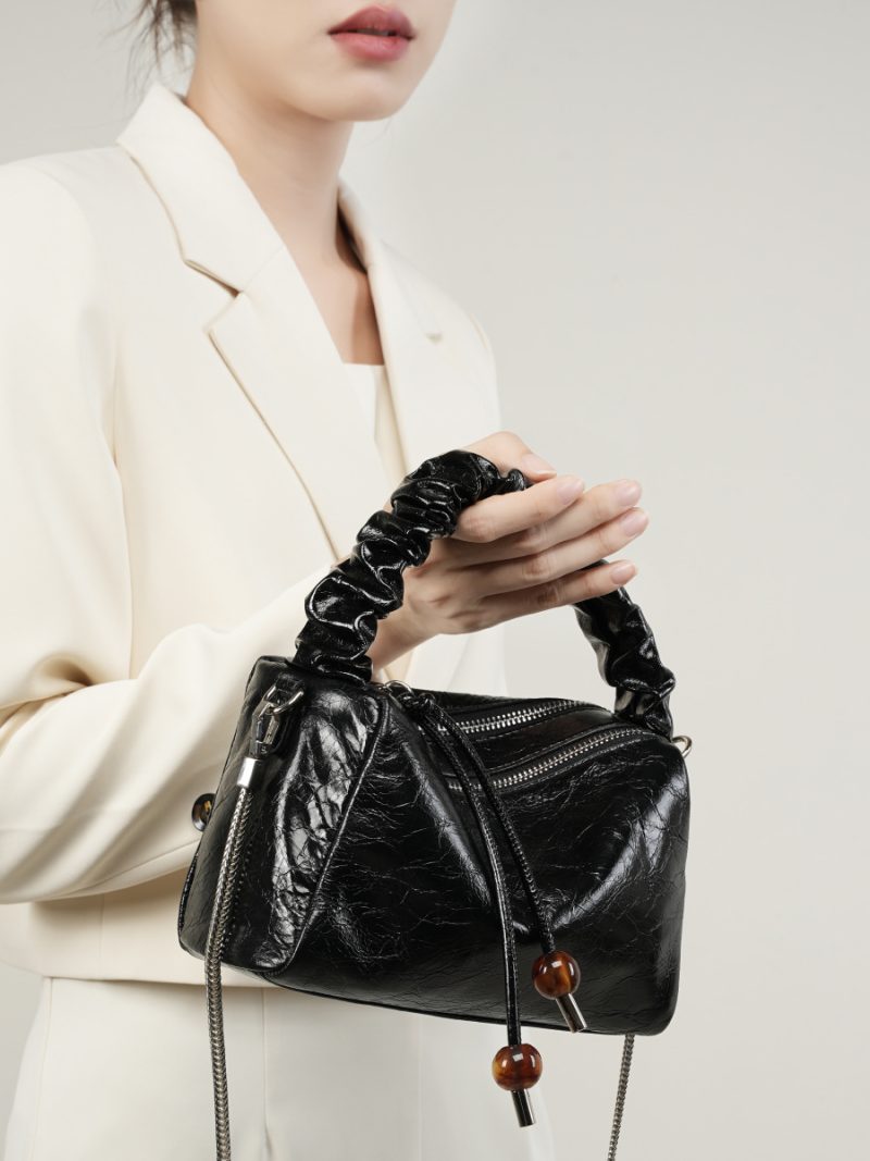 Genuine Leather Pillow Bag - Image 3