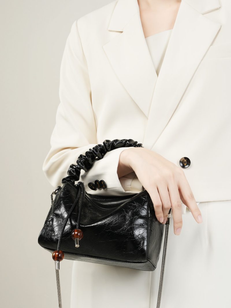 Genuine Leather Pillow Bag - Image 5