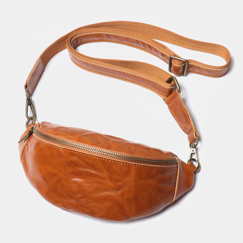 Cowhide Messenger Nag Sports Waist Bag