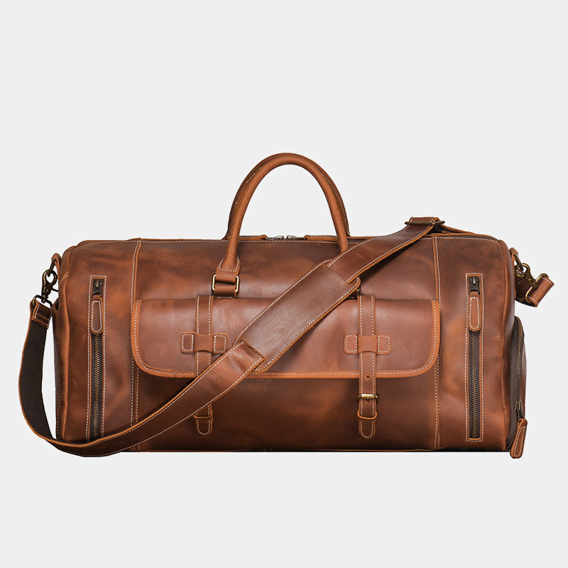 Vintage Genuine Leather Travel Bag