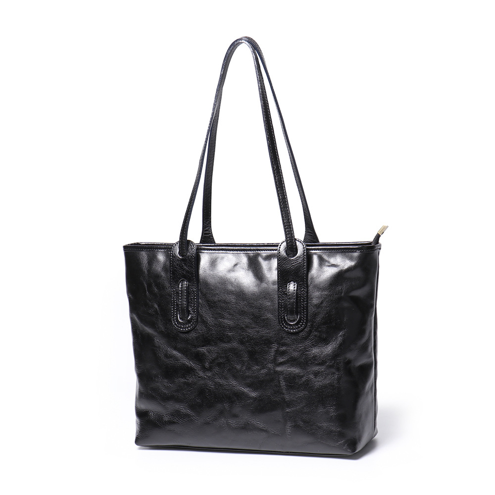 Genuine Leather Vintage Shopping Bag 2 Genuine Leather Vintage Shopping Bag - Image 2