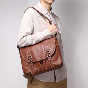 Vintage Top Layer Cowhide Messenger Bag