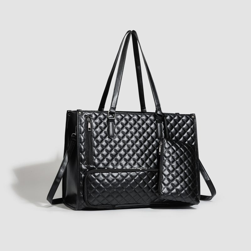 Custom Quilted Large Tote Bag for Women - Image 5