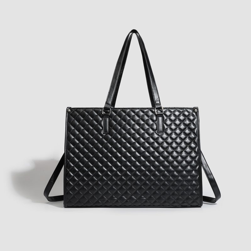 Custom Quilted Large Tote Bag for Women - Image 6