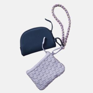 momocolor neoprene woven clutch bag