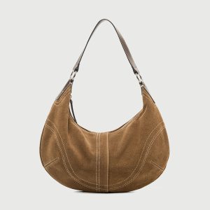 momocolor suede leather handbags