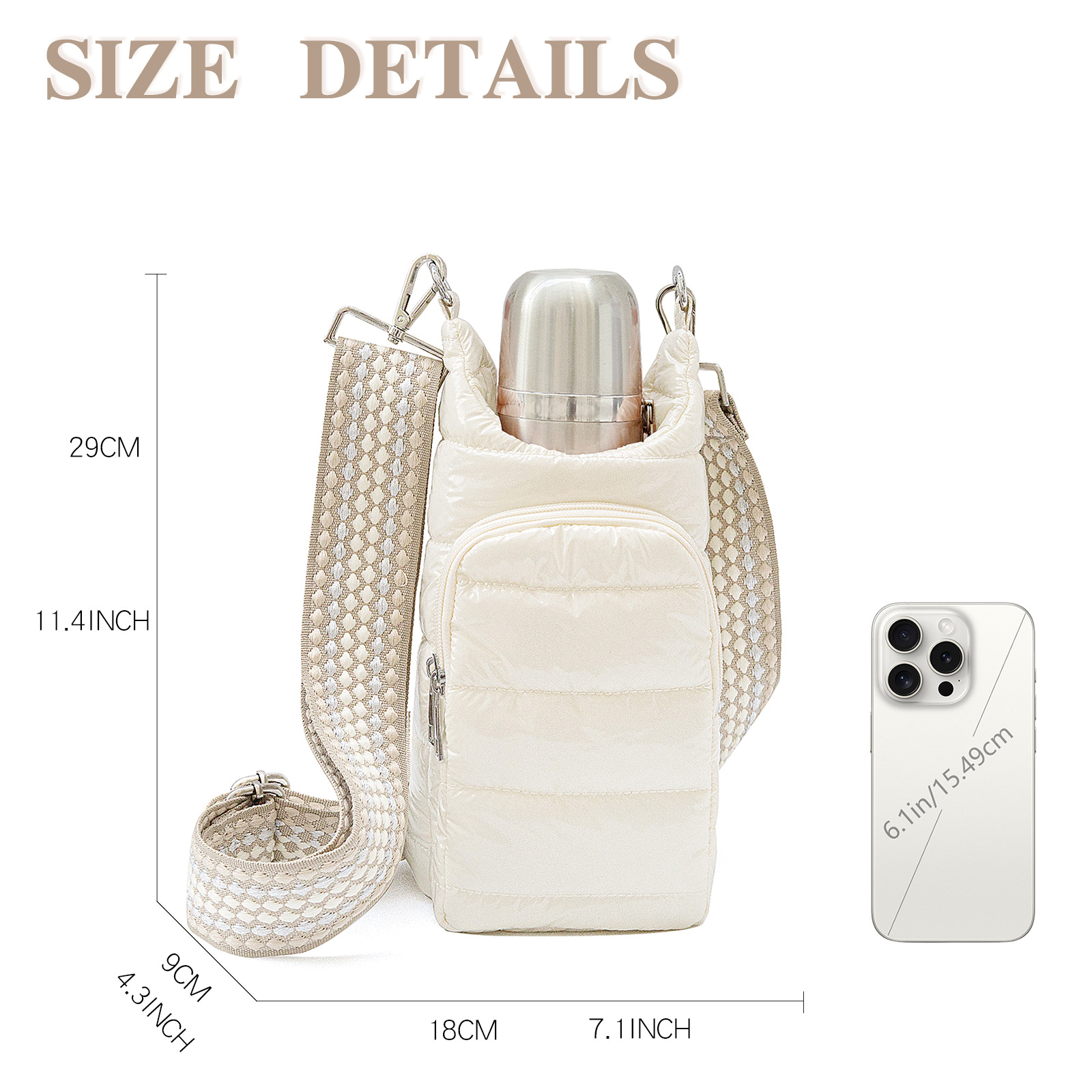 Custom Padded Water Bottle Crossbody Bag Factory 2 Custom Padded Water Bottle Crossbody Bag Factory - Image 2
