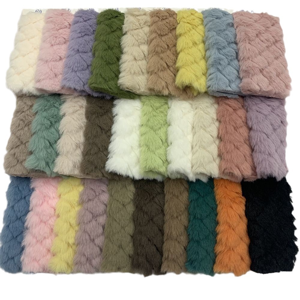 Faux Diamond-Quilted Angora